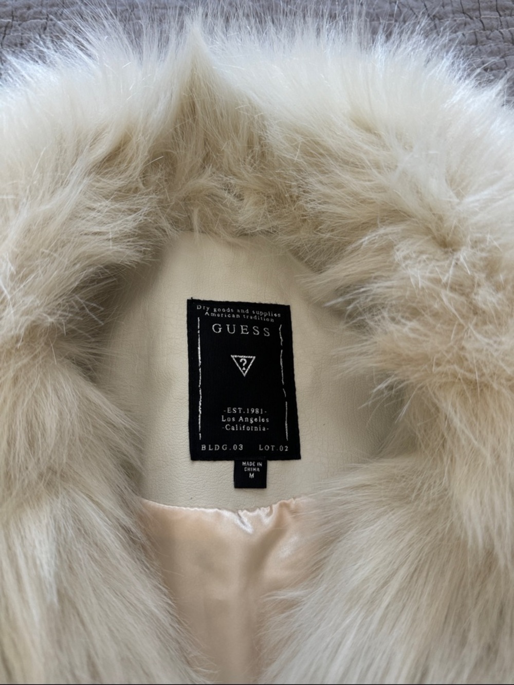 Guess Leather & Fur Moto Style Vest - Picture 3 of 4